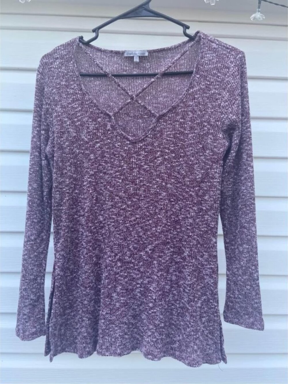 Charlotte Russe XS Soft Cozy Strappy Sweater